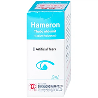 Thuốc nhỏ mắt Hameron hỗ trợ làm giảm khô mắt và làm chất bôi trơn khi sử dụng kính áp tròng (5ml)