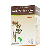 Bổ Huyết Ích Não Bidiphar điều trị giảm trị nhớ, kém tập trung, thiểu năng tuần hoàn não (Hộp 6 vỉ x 10 viên)