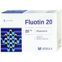 Fluotin 20 Stella điều trị trầm cảm, rối loạn xung lực cưỡng bức ám ảnh (Hộp 2 vỉ x 10 viên)