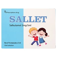 Sallet Hà Nam 2mg/5ml điều trị viêm phế quản mạn tính hộp 10 ng x 5ml
