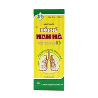 Bổ Phế Nam Hà Không Đường trị ho, tiêu đờm, viêm họng, viêm phế quản (Chai 125ml)