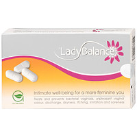LadyBalance viên đặt âm đạo giúp giảm khí hư và mùi hôi vùng kín do viêm nhiễm khuẩn âm đạo (1 vỉ x 12 viên)
