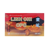 Thuốc Linh Chi OPC giúp điều hòa huyết áp, giảm cholesterol trong máu, và hỗ trợ giải độc gan (2 vỉ x 10 viên)