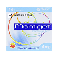 Montiget 4mg chỉ định phòng và điều trị suyễn mạn tính hộp 14 gói