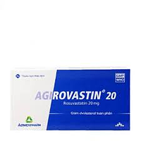 Viên nén Agirovastin 20mg điều trị tăng cholesterol máu, giảm mỡ máu (3 vỉ x 10 viên)