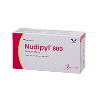 Nudipyl 800 thuốc điều trị chóng mặt, đau nửa đầu (Hộp 4 vỉ x 15 viên)