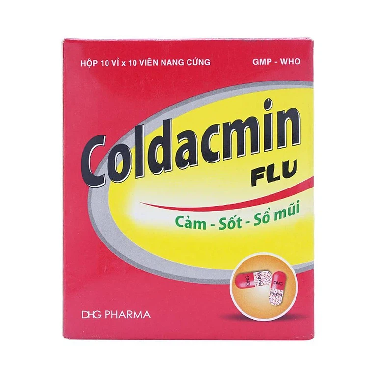 Coldacmin Coldacmin Flu điều trị cảm sốt, nghẹt mũi sổ… | Tủ Thuốc Gia Đình