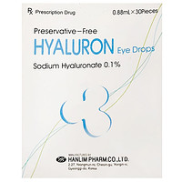Sản phẩm giảm khô mắt Hyaluron Eye Drops 0,1% Hanlim dạng thuốc nhỏ mắt (30 ống x 0.88ml)
