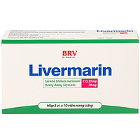 Livermarin 70mg điều trị rối loạn tiêu hoá, viêm gan cấp và mãn tính, dạng viên nang cứng (HỘP 3 VỈ X 10 VIÊN)