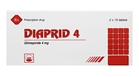 Thuốc Diaprid 4 Pymepharco điều trị đái tháo đường típ 2 (2 vỉ x 15 viên)