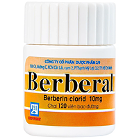 Berberal 10mg Nadyphar điều trị các hội chứng lỵ (Lọ 120 viên)