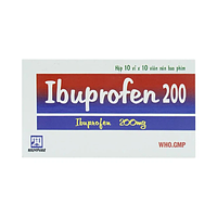Ibuprofen 200 Nadyphar giảm đau, kháng viêm, đau răng (Hộp 10 vỉ x 10 viên)