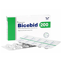 Bicebid 200 Bidiphar điều trị nhiễm khuẩn (Hộp 2 vỉ x 10 viên)