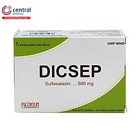 Thuốc Dicsep Medisun điều trị viêm loét đại tràng, trực tràng chảy máu (3 vỉ x 10 viên)