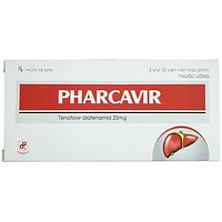 Pharcavir 25mg Pharbaco điều trị viêm gan B mạn tính (3 vỉ x 10 viên)