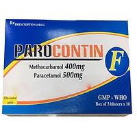 Parocontin F Tipharco giảm đau co thắt cơ xương (3 vỉ x 10 viên)
