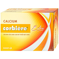 Calcium Corbiere Extra bổ sung canxi cho trẻ em và người lớn hộp 3 vỉ x 10 ống x 10ml