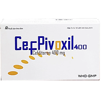 Thuốc CefPivoxil 400 Hà Tây điều trị cơn cấp của viêm phế quản mãn (30 viên)
