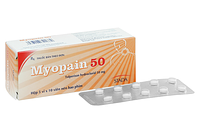 Myopain 50mg triệu chứng co cứng sau đột quỵ ở người lớn (5 vỉ x 10 viên nén bao phim )