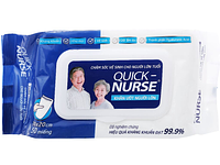 Khăn ướt người lớn QUICK NURSE không mùi gói 50 miếng