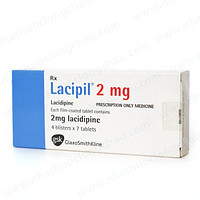 Viên nén Lacipil 2mg GSK dùng cho điều trị tăng huyết áp (4 vỉ x 7 viên)