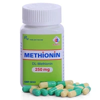 Methionin 250mg điều trị quá liều paracetamol, viên nang cứng chai 100 viên