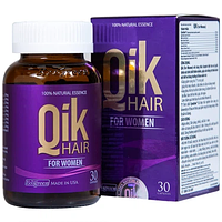 Viên uống QiK Hair For Women Ecogreen giúp giaerm rụng tóc và chắc khỏe ở nữ giới  (30 viên)
