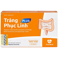 Tràng Phục Linh Plus Thái Minh hỗ trợ viêm đại tràng, các triệu chứng ruột kích thích (Hộp 2 vỉ x 10 viên)