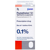 Flumetholon 0.1% Santen điều trị các bệnh viêm phía ngoài mắt (Lọ 5ml)