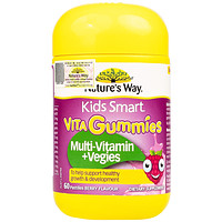 Viên nhai Kids Smart Nature's Way Vita Gummies Multi-vitamin Vegies cung cấp một số vitamin và cải thiện sức khỏe (60 viên)