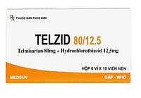 TELZID 80MG/12,5MG MEDISUN (6VI X 10VIEN)