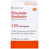 Flixotide Evohaler SPR 125mcg điều trị hen phế quản hộp 120 liều