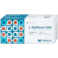 Thuốc Stella L-Stafloxin 500 dùng để điều trị nhiễm khuẩn (2 vỉ x 7 viên)