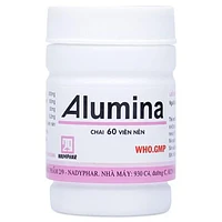 Alumina hỗ trợ viêm loét dạ dày ( Hộp 60 Viên )