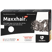 Maxxhair New Thái Minh hỗ trợ tóc mọc chắc khỏe và giảm nguy cơ rụng tóc (3 vỉ x 10 viên)