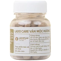 Vân Mộc Hương Lado  giảm đầy bụng, khó tiêu,tiêu chảy (Lọ 80 Viên)