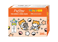 Tăm bông 2 công dụng PUFFME hộp 200 que