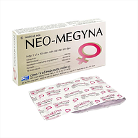 Viên đặt âm đạo Megyna trị viêm âm đạo (1 vỉ x 10 viên)