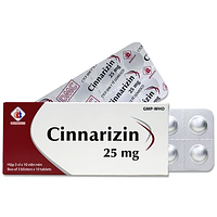 Thuốc Cinnarizin 25mg Domesco điều trị bệnh mạch ngoại vi hộp 3 vỉ x 10 viên