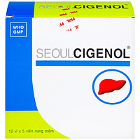 Seoulcigenol Phil Inter Pharma điều trị gan nhiễm mỡ, xơ gan hộp 12 vỉ x 5 viên