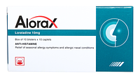 Alorax 10mg giảm các triệu chứng dị ứng theo mùa và viêm mũi dị ứng (Hộp 10 vỉ x 10 viên)