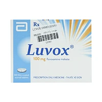 Viên nén Luvox 100mg của Abbott dùng để điều trị trầm cảm và rối loạn trầm cảm (mỗi hộp gồm 2 vỉ x 15 viên)