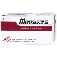 Meyersiliptin 50 Meyer - BPC dạng viên nén giúp hỗ trợ kiểm soát đường huyết và chế độ ăn kiêng (3 vỉ x 10 viên)