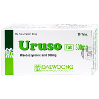 Uruso Tab 300mg Daewoong dùng cho điều trị sỏi mật (3 vỉ x 10 viên thuốc)