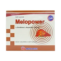 Melopower 300mg Mediplantex dạng viên nang mềm dành cho điều trị bệnh gan (mỗi hộp gồm 12 vỉ, mỗi vỉ có 5 viên)