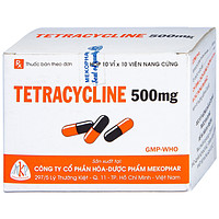 Tetracycline 500mg Mekophar điều trị nhiễm khuẩn ở đường hô hấp và đường sinh dục (10 vỉ x 10 viên)