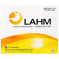 Hỗn dịch uống LAHM DaviPharm giúp giảm axit, ngăn ngừa đầy hơi, ợ nóng, viêm thực quản và viêm dạ dày (20 gói x 15g)