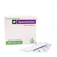 Spacmarizine 40mg chống co thắt cơ trơn đường tiêu hóa (hộp 300 viên)