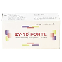 Zy-10 Forte 100mg Y-Med điều trị bệnh suy tim xung huyết, thiếu hụt coenzym Q10 (3 vỉ x 10 viên)