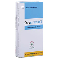 Opesinkast 4mg dự phòng co thắt phế quản, điều trị hen phế quản hộp 3 vỉ x 10 viên